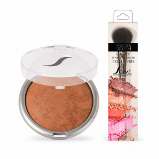 True Glow Bronzer Duo (Baked Bronzer – True, Powder & Blush Brush)