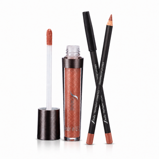 Warm Nude Lip Set (Cognac Lip Liner, Barely LipThick)