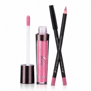 Rosy Romance Lip Set (Pure Rose Lip Liner, Doll LipThick)