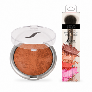 Warmth Glow Bronzer Duo (Baked Bronzer – Warmth, Powder & Blush Brush)