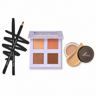 Golden Hour Glow Set (Eye-Conic Quad Palette, Brown Eyeliner, Under Shadow Primer)