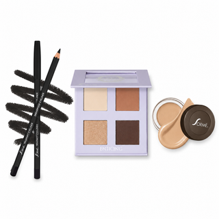 Golden Temptation Set (Enticing Quad Palette, Dark Brown Eyeliner, Under Shadow Primer)