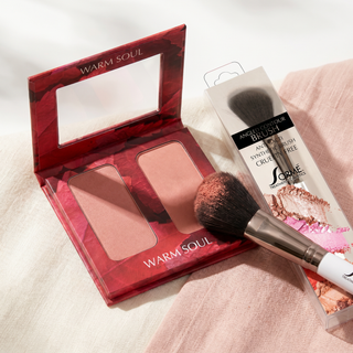 Warm Soul Glow Collection bundle – Sormé duo blush and angled contour & blush brush