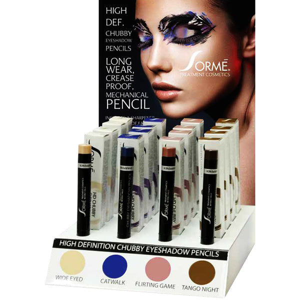  HD Chubby Eyeshadow Pencils are long-lasting and waterproof
