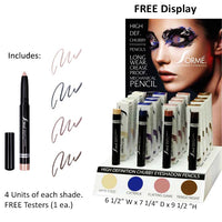  HD Chubby Eyeshadow Pencils are long-lasting and waterproof