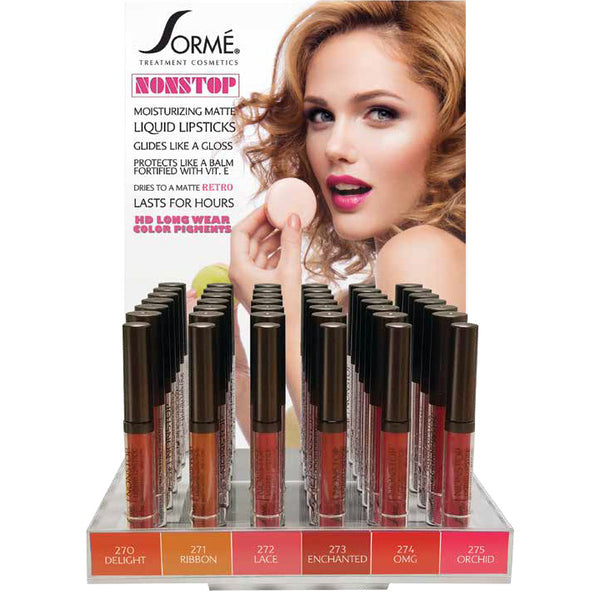 Nonstop Liquid Lipstick Deluxe Prepack (Vitamin E moisturizers nourish the lips)