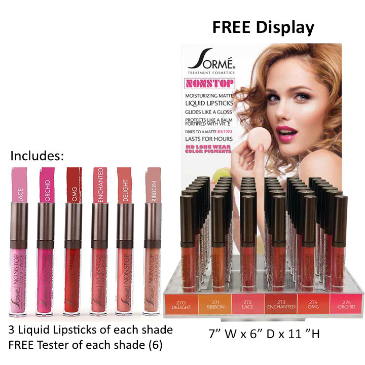 Nonstop Liquid Lipstick Prepack (high definition pigments of a lipstick)