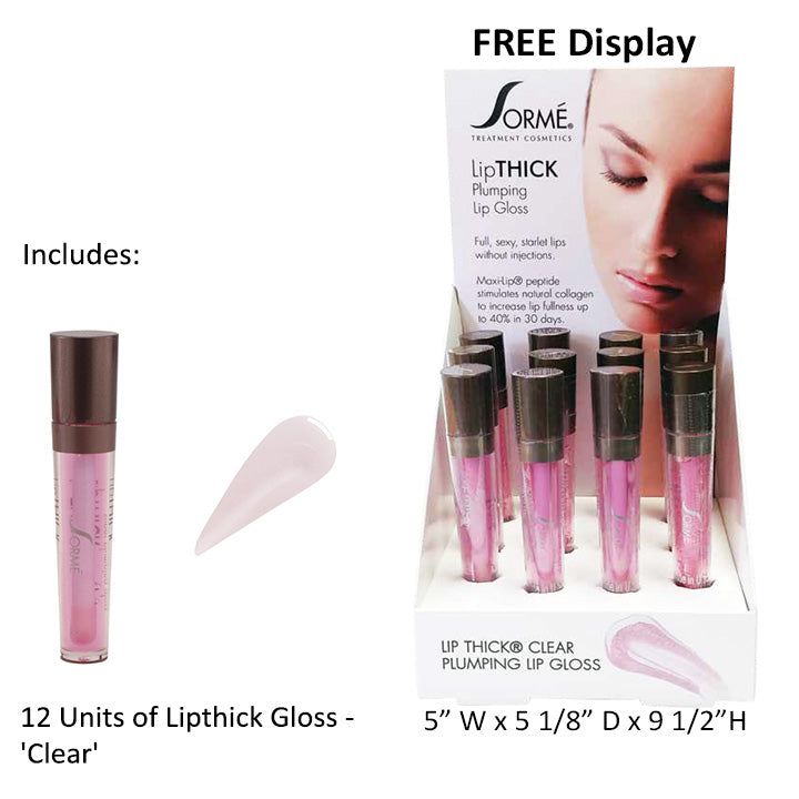 LipThick Plumping Lip Gloss - 'Clear' Prepack – Sorme Cosmetics