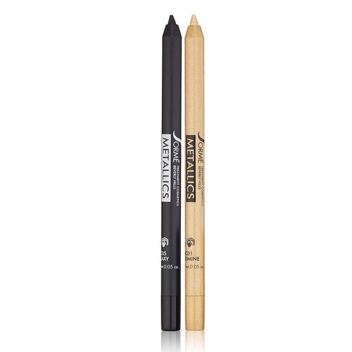 Metallics Lip & Eyeliners Pencils with a Pearlescent Glitter
