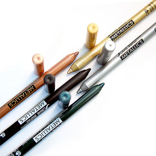 Metallics Lip & Eyeliners Pencils with a Pearlescent Glitter