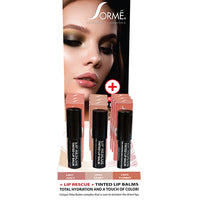 Lip Rescue Tinted Lip Balms Prepack (natural toned shades)